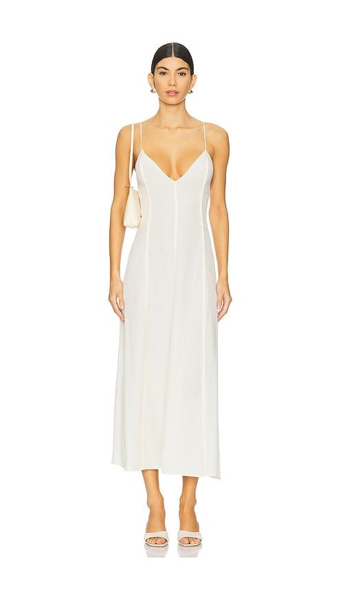 eaves imani maxi dress in ivory.