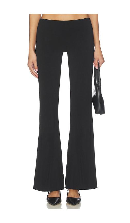 eaves ira low rise easy pant in black.