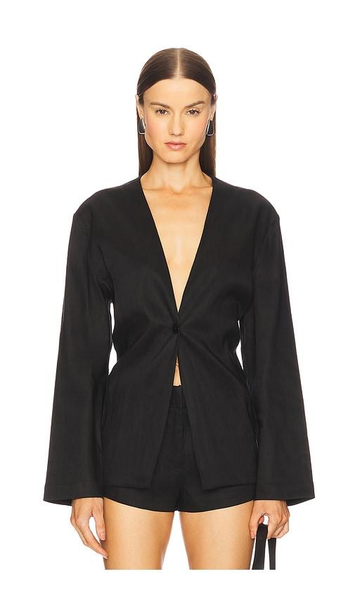 eaves iyla shirt blazer in black. - size m (also in s, xl)