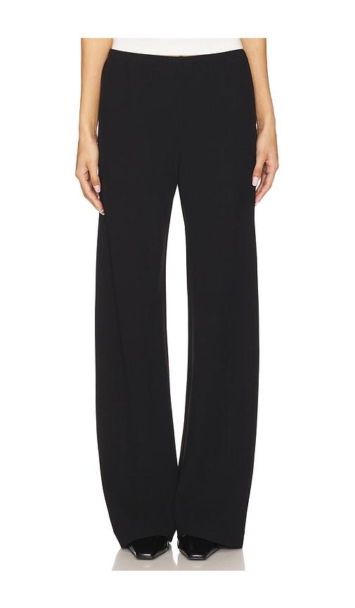 eaves loretta bias pant in black.