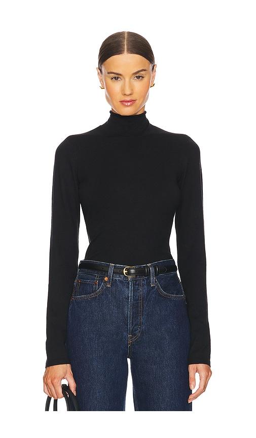 eaves maxine turtleneck sweater in black.
