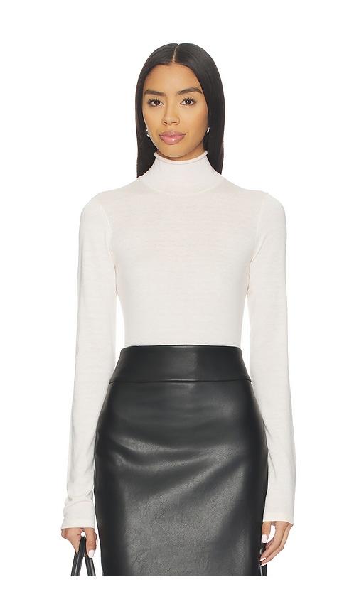 eaves maxine turtleneck sweater in white.