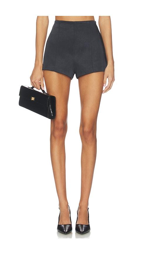 eaves naftali mini short in black.