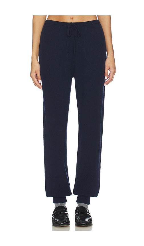 eaves normandie knit jogger in navy.