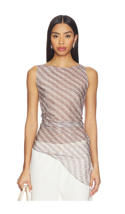 eaves phoebe top in lavender.