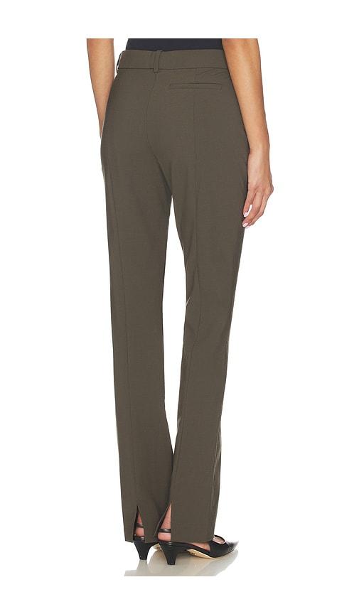 eaves ragni straight trouser in olive.