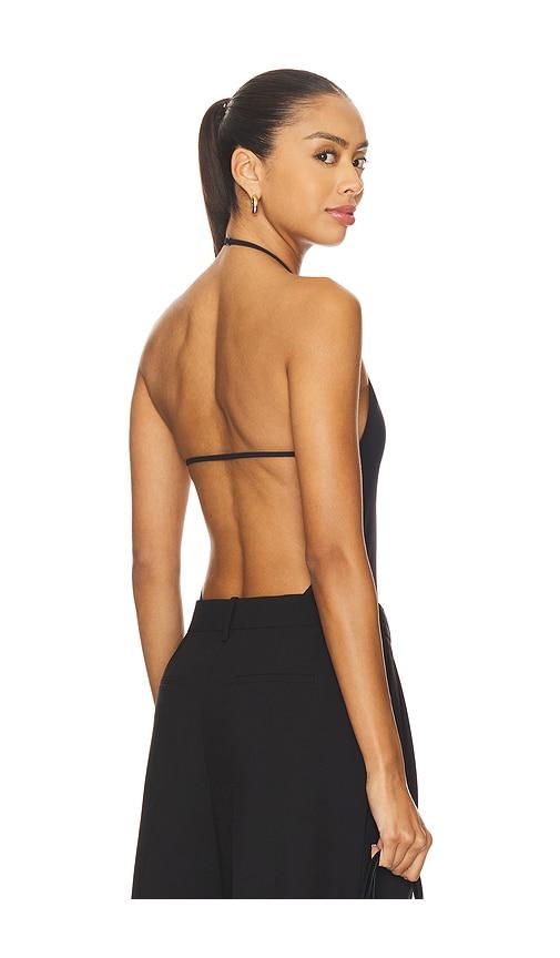 eaves rey bodysuit in black.