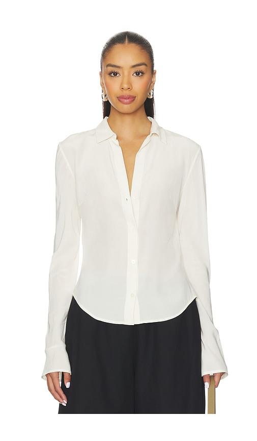 eaves saeunn blouse in ivory.
