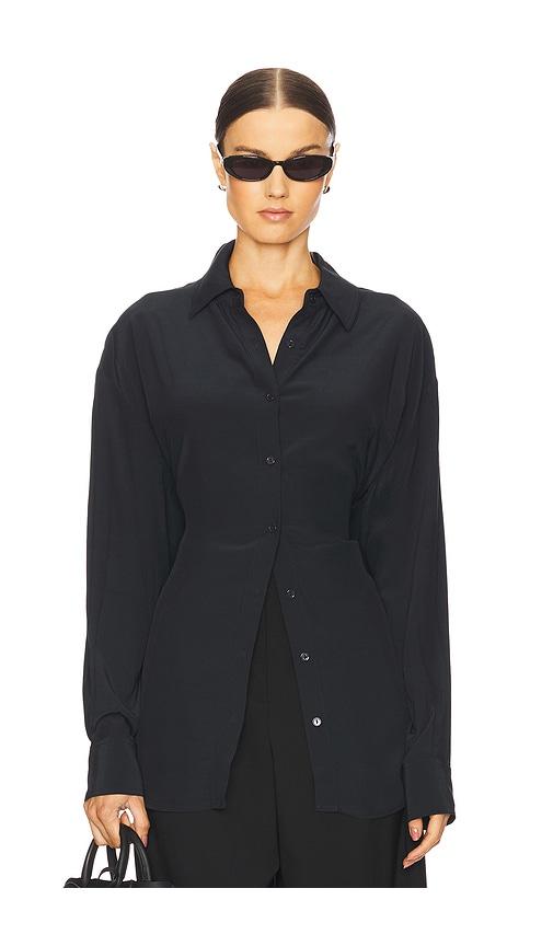 eaves sivan shirt in black.