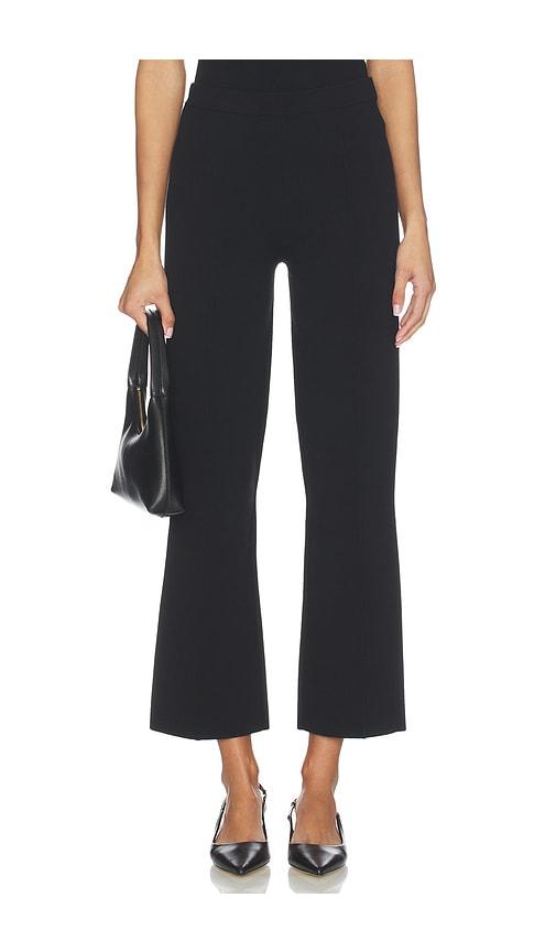 eaves suri knit pant in black.