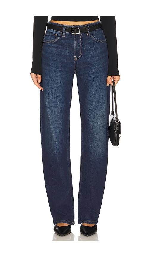 eb denim alida loose bowed jean in blue.
