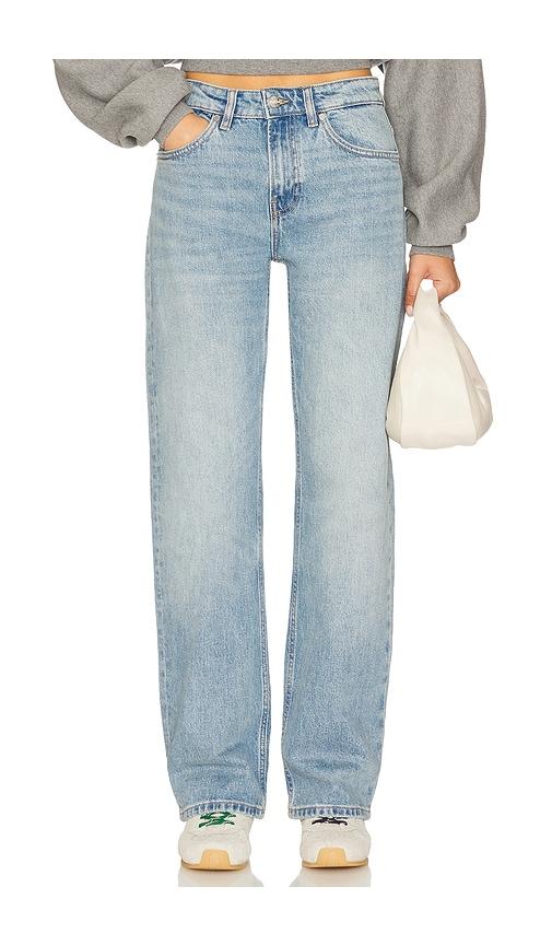 eb denim alida loose bowed jean in blue.