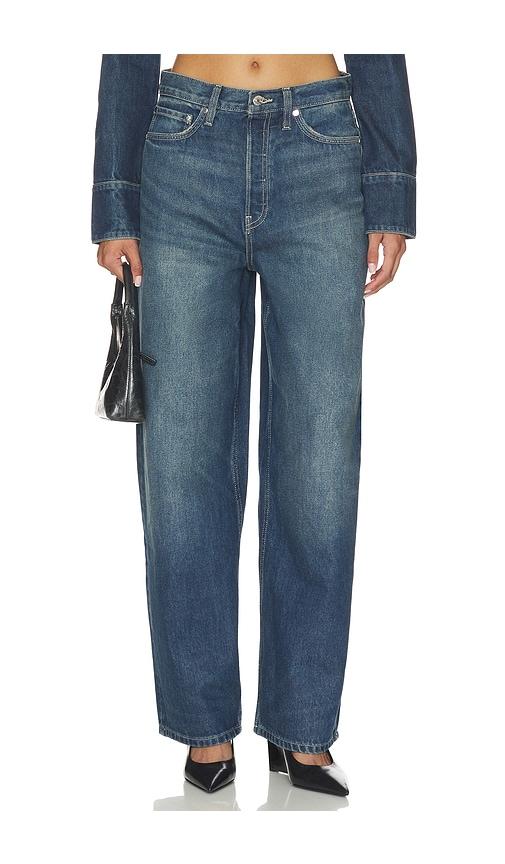 eb denim brea relaxed baggy jeans in blue.