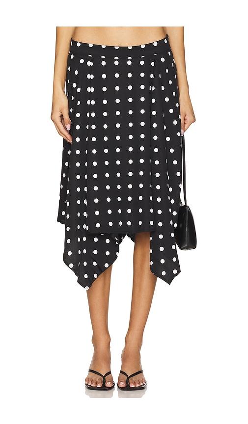 eb denim city skirt in black.