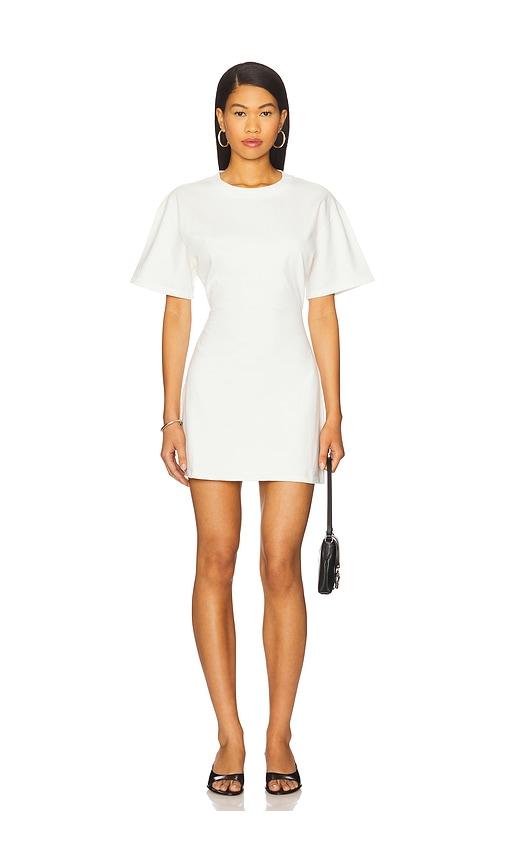 eb denim eero tee dress in ivory.