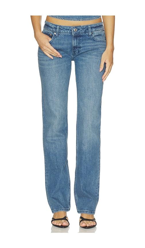 eb denim lennon cigarette jeans in blue.