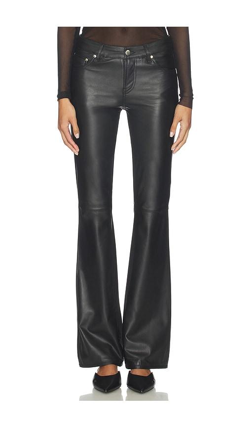 eb denim maria mid rise bootcut in black.