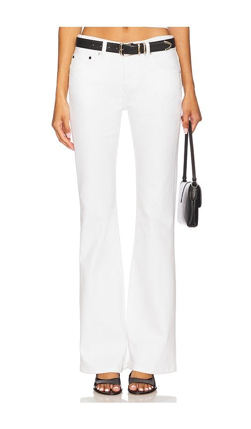 eb denim maria slim bootcut in white.