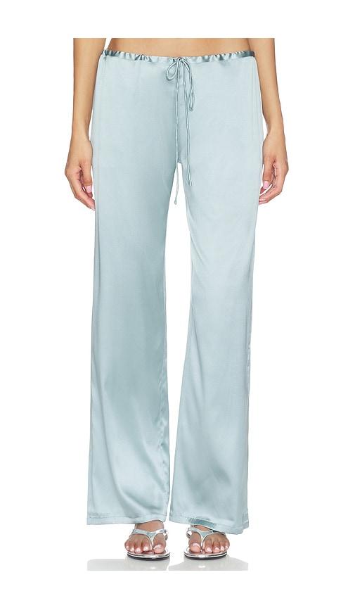 eb denim wren loose pull on pant in slate.