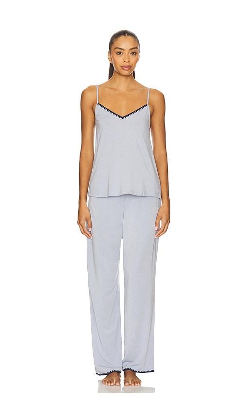 eberjey frida cami & pant pj set in grey.