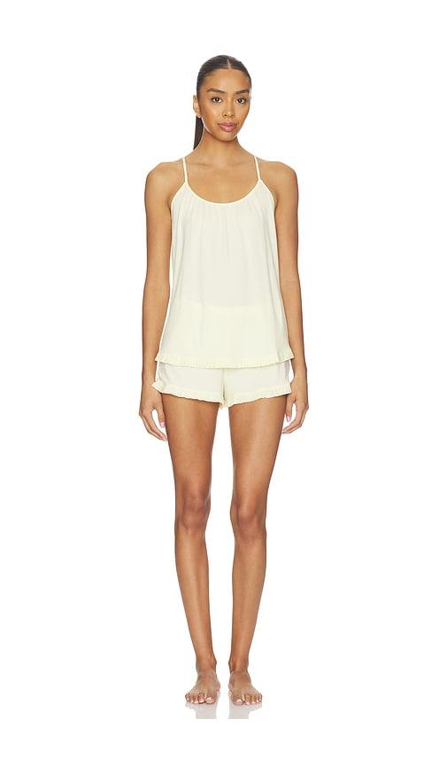 eberjey gisele pajama set in yellow.