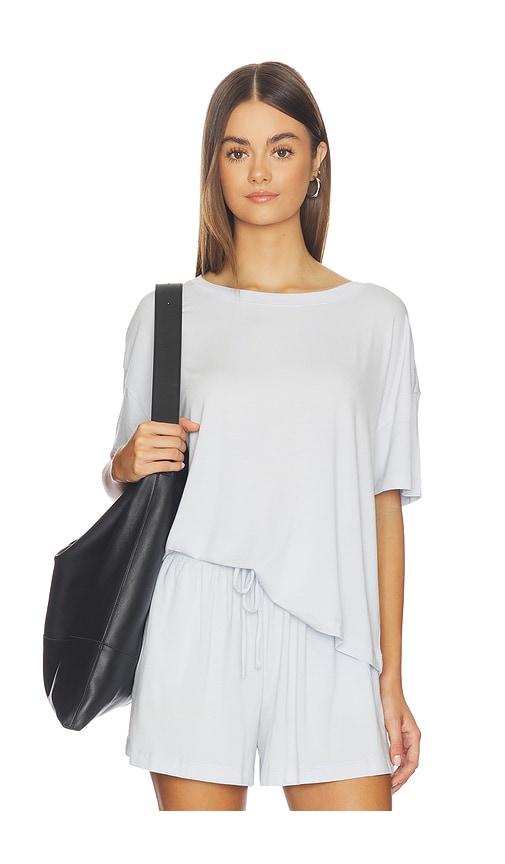eberjey gisele t-shirt in baby blue.