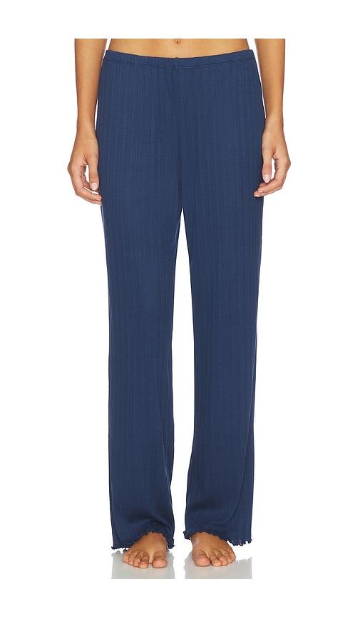 eberjey pointelle pant in navy.