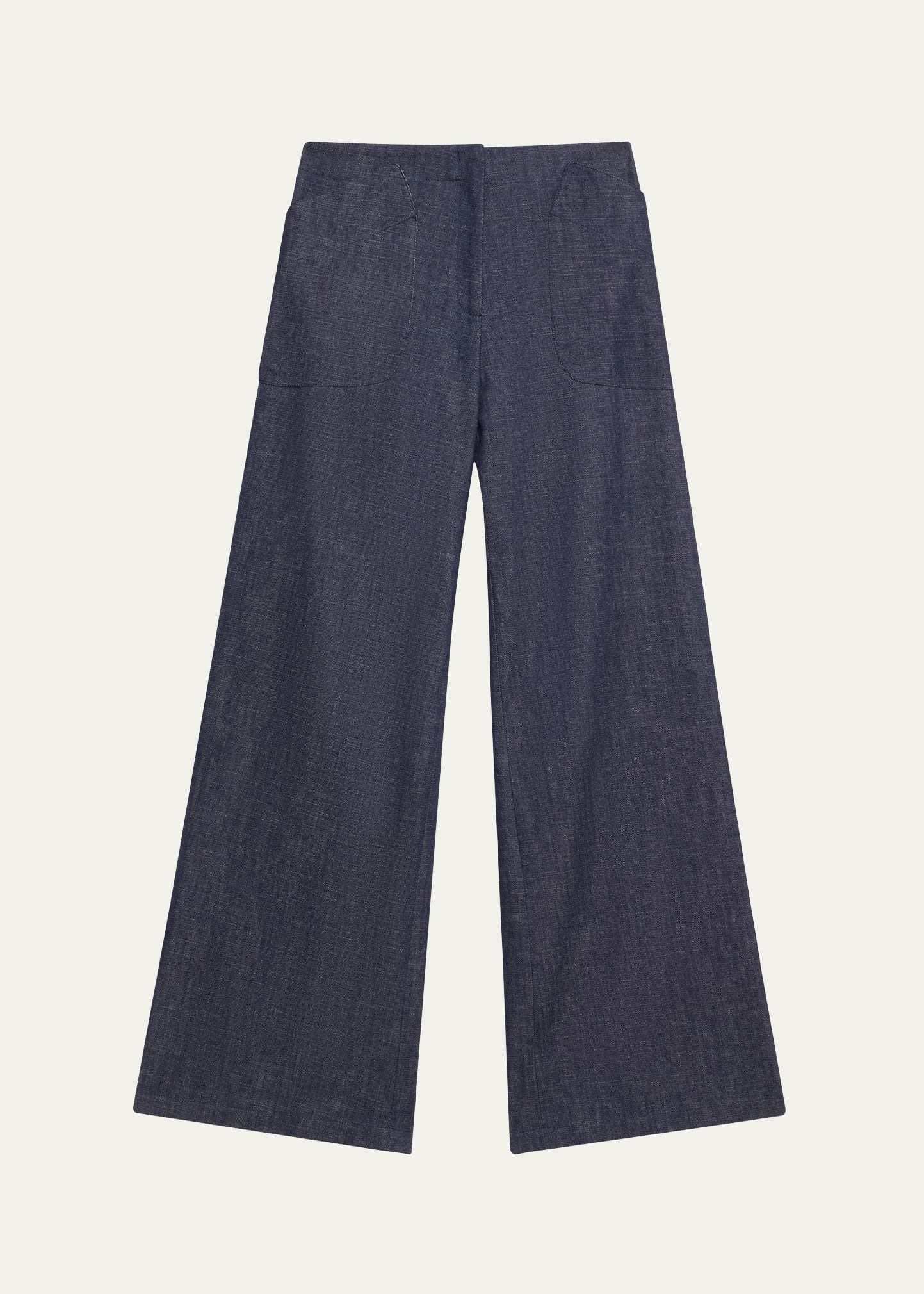 eda wide-leg denim pants