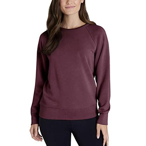 eddie bauer ladies' crewneck casual shirt pullover (us, alpha, xx-large, regular, red)