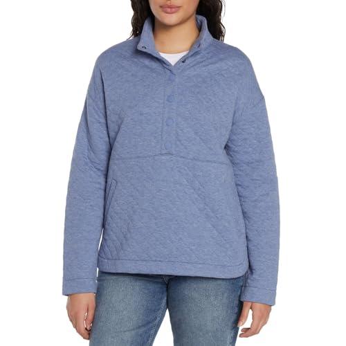 eddie bauer womens tops - lightweight pullover for cold weather - blue xx-large