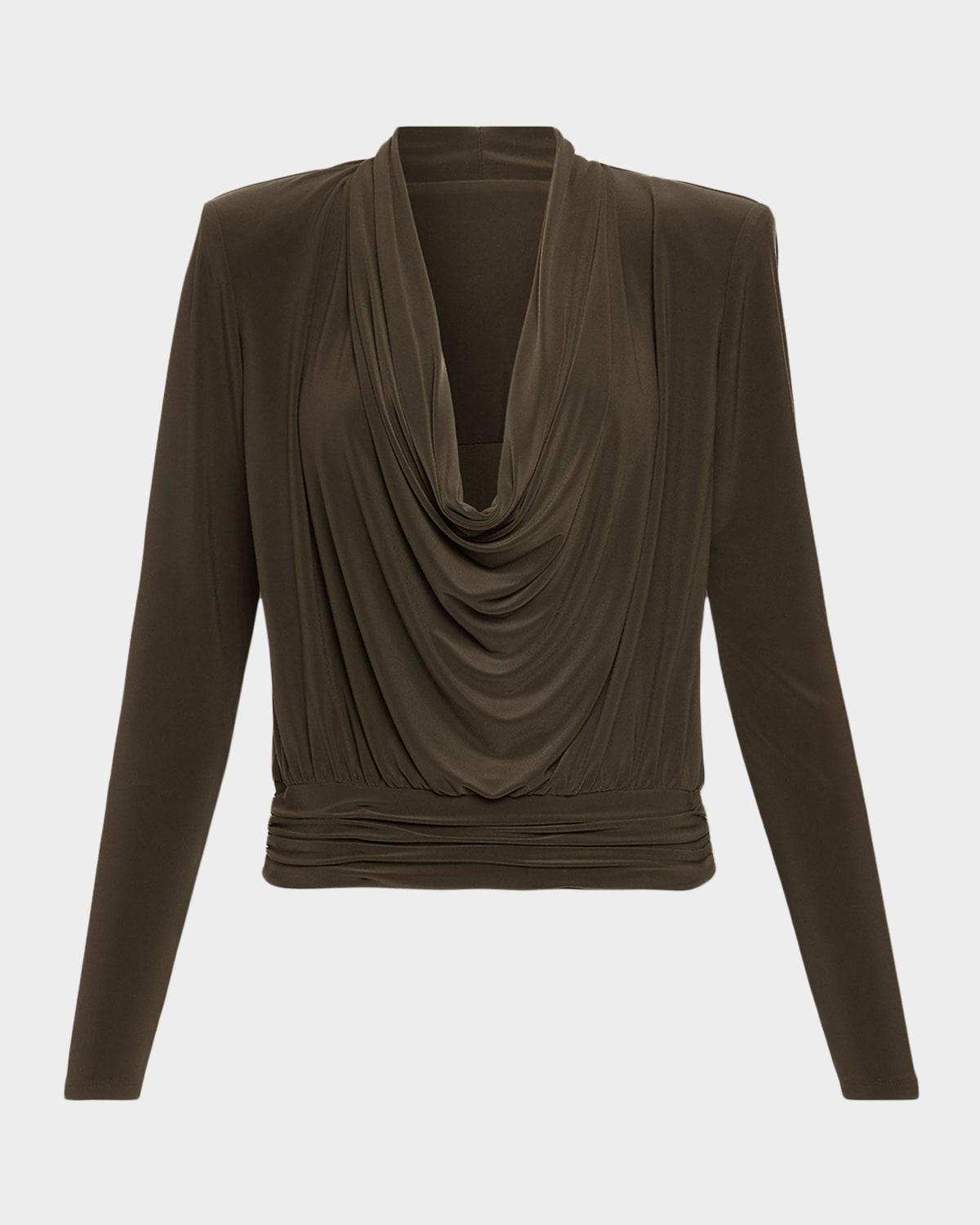 eden cowl-neck blouse