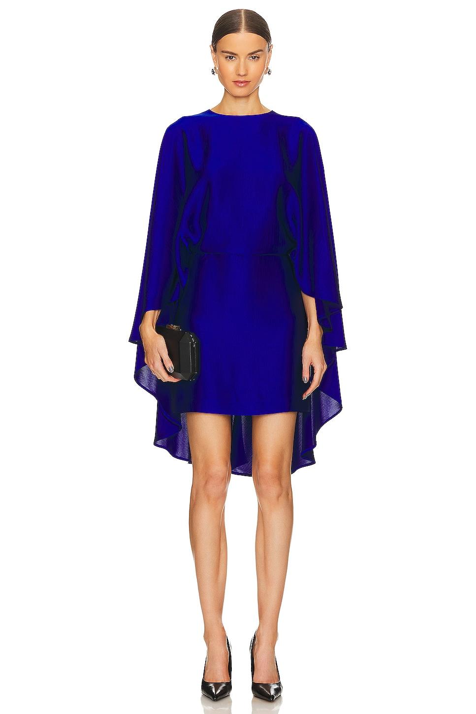 ediamond satin cape dress