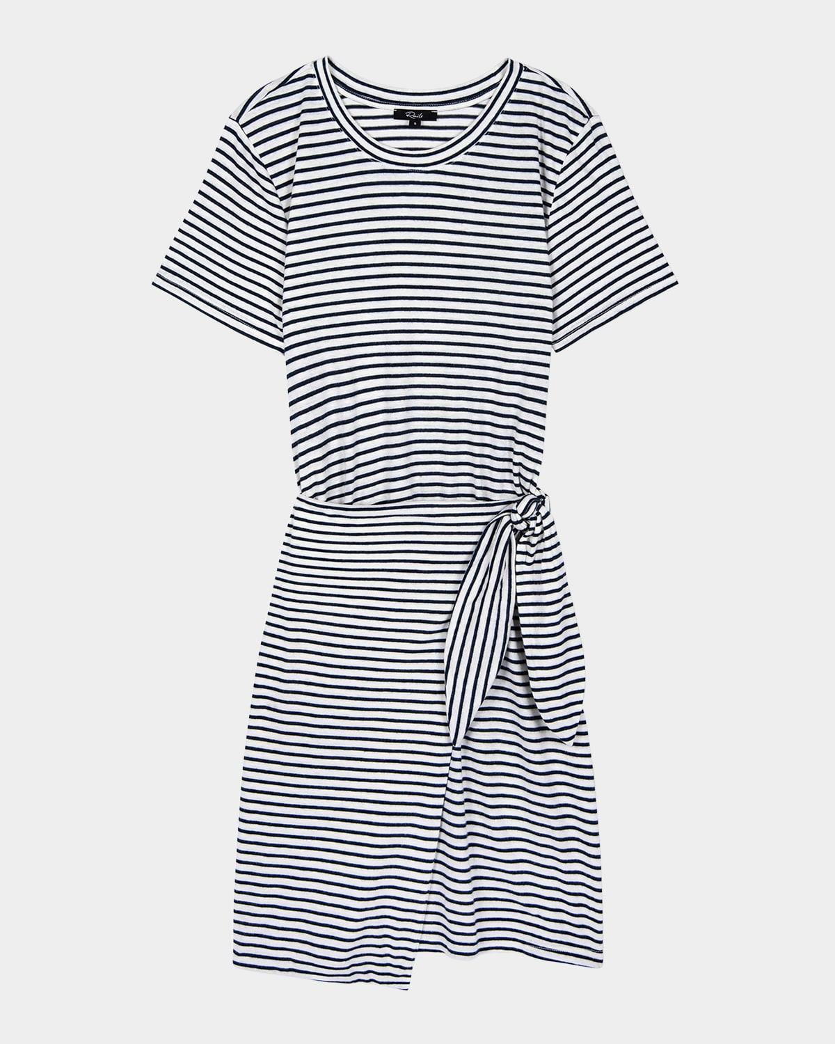 edie wrap mini dress