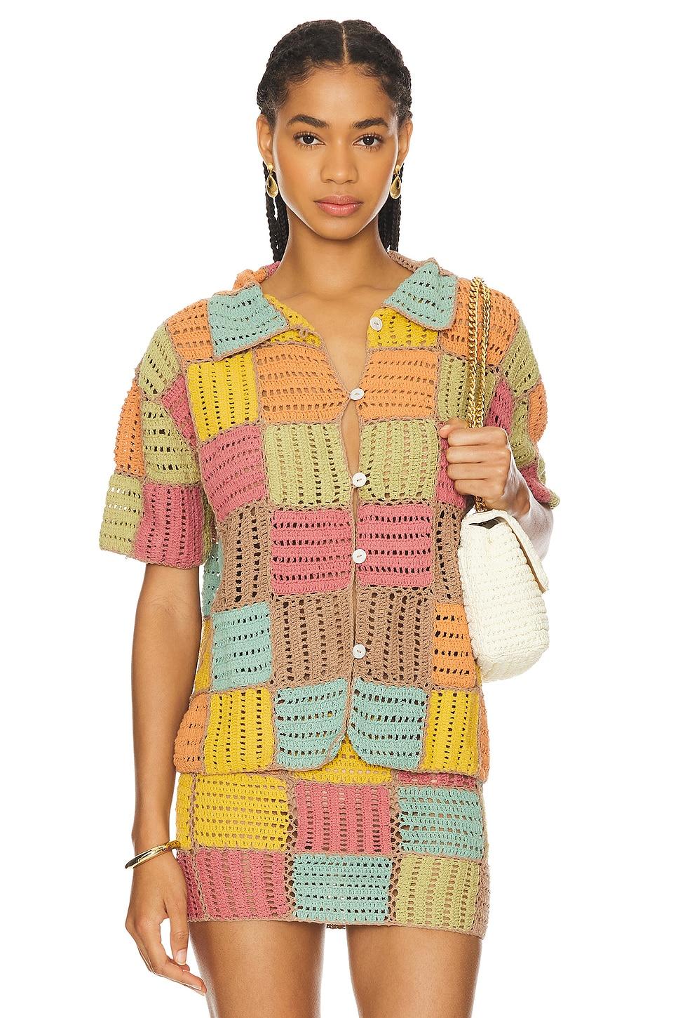 edith patchwork shirt