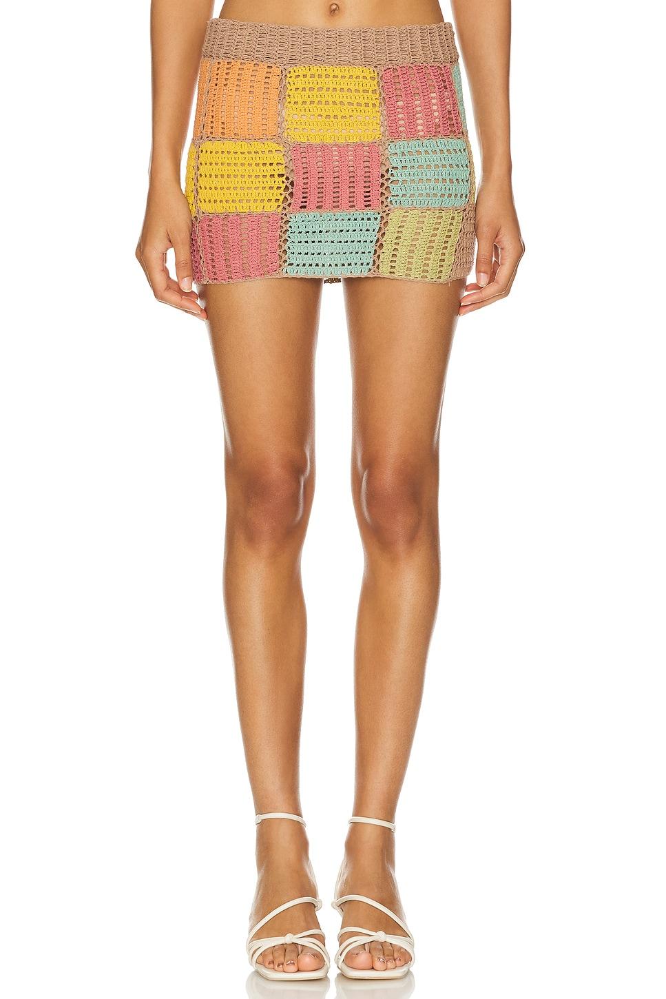 edith patchwork skirt