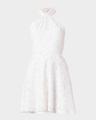 edwina twist-front fil coupe halter mini dress