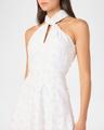 edwina twist-front fil coupe halter mini dress