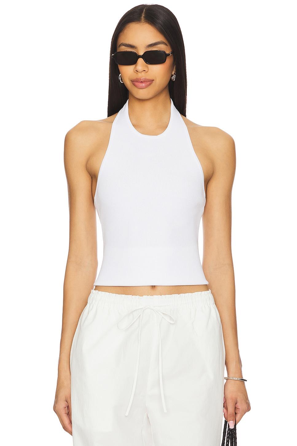 effie halter knit tank top