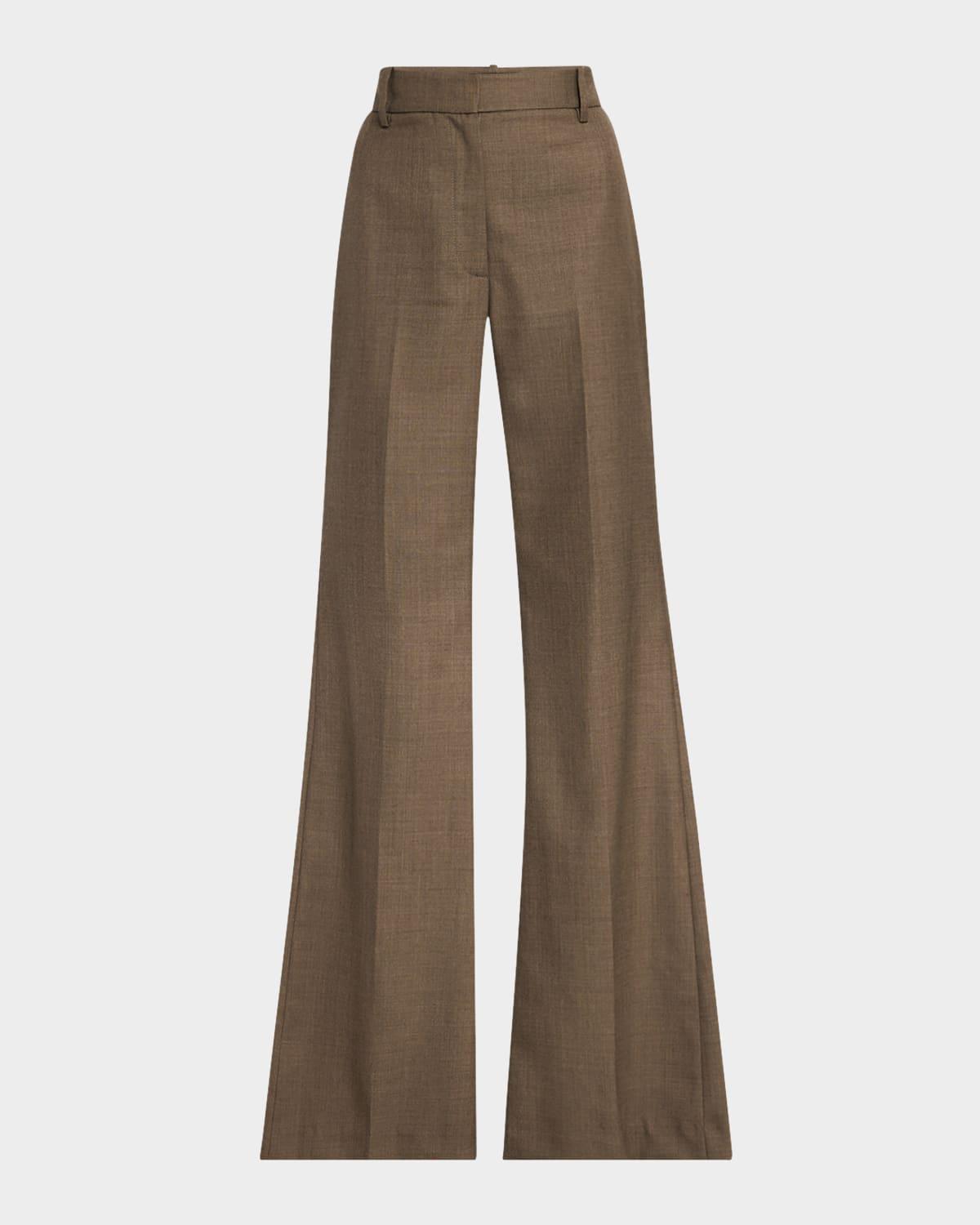 effy wool flare pants