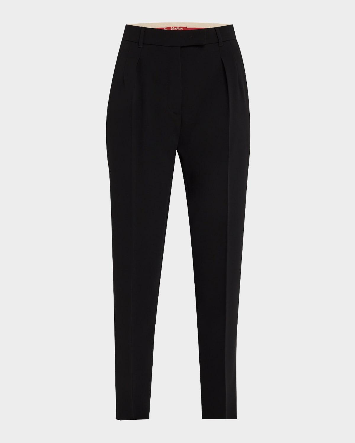 eguale pleated cropped pants