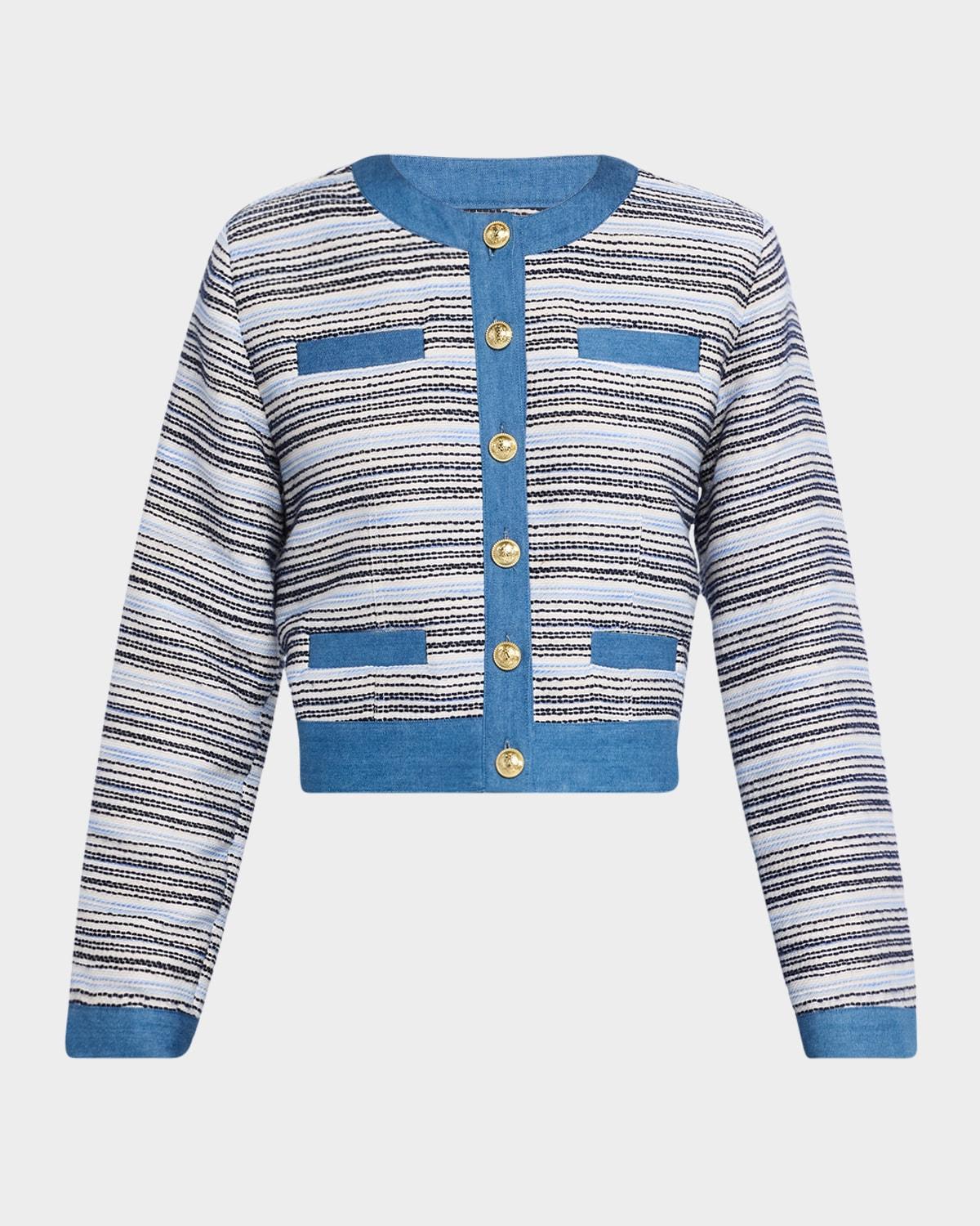 elain tailored tweed jacket