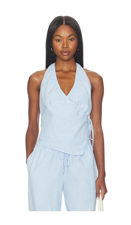 elce lola top in baby blue.