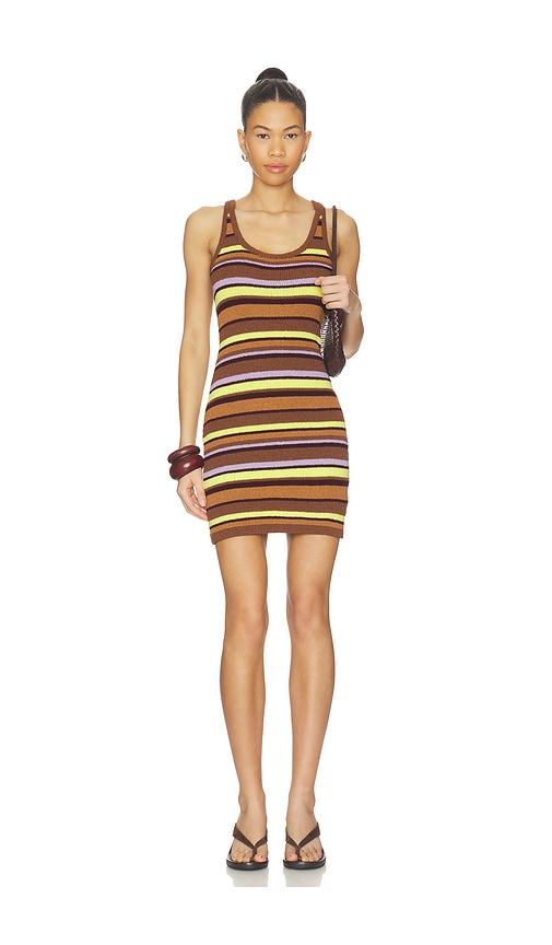 elce reine dress in brown.