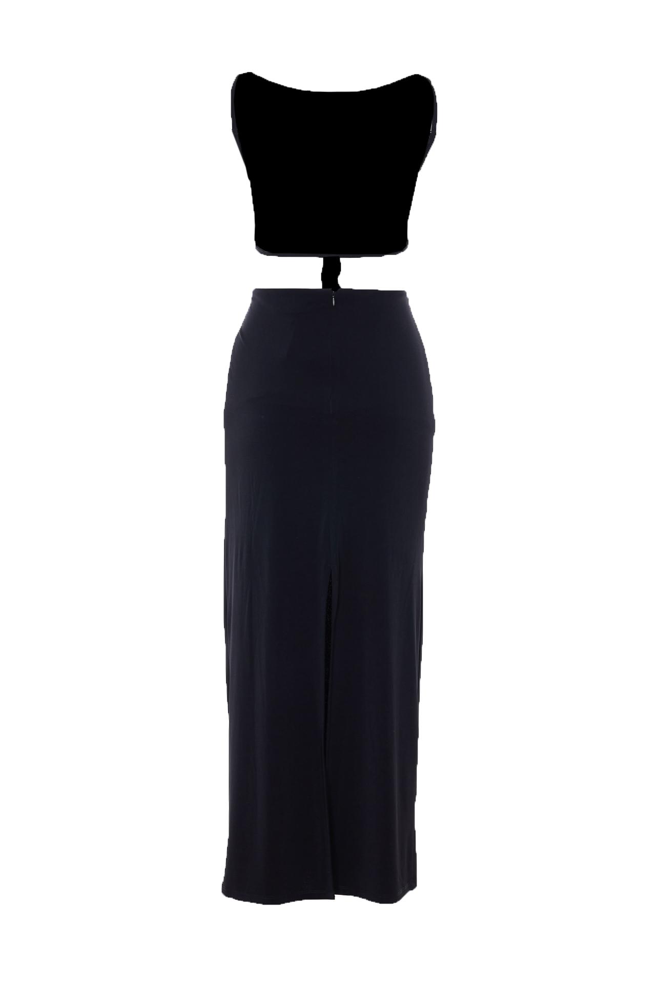 eleh dresses black polyester - women