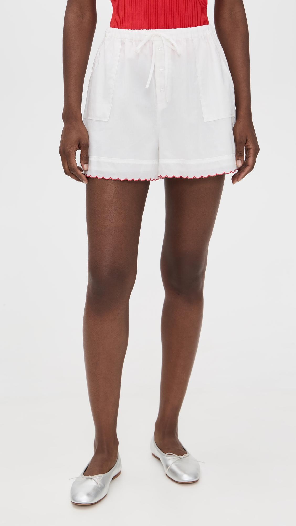 elena embroidered shorts