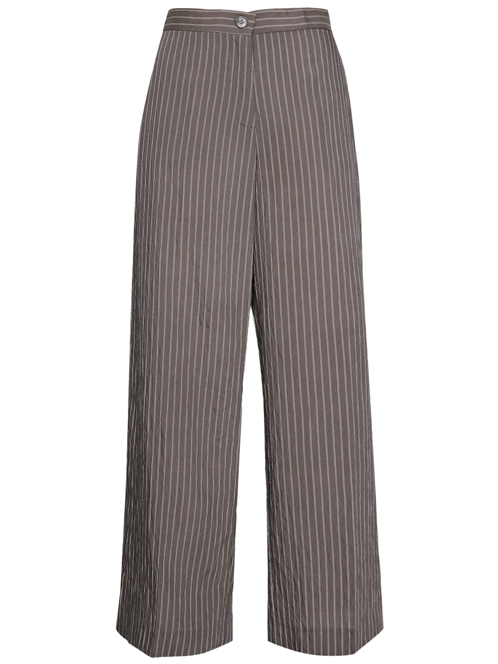 elena miro` cropped regular grey pantaloni - women