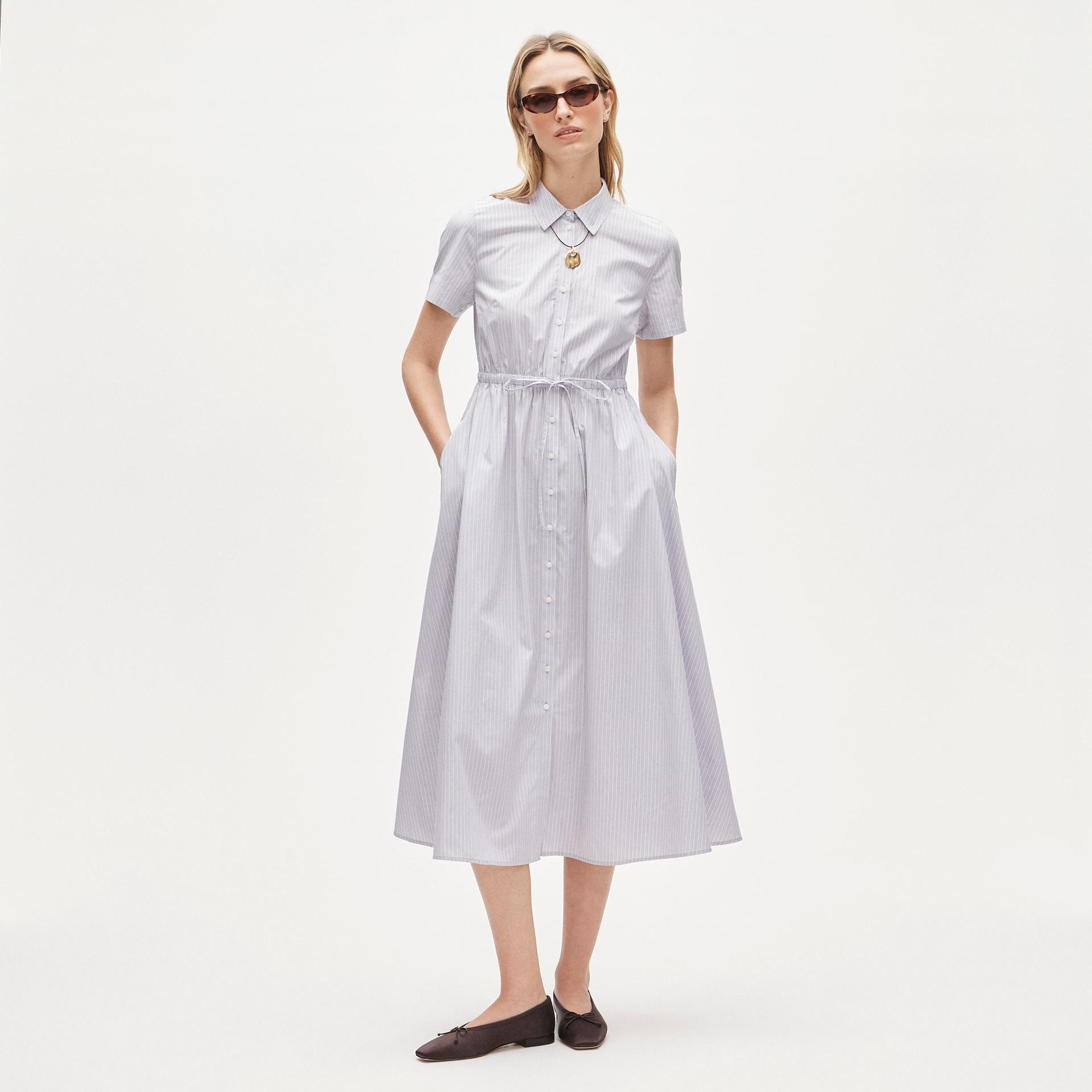 elena shirt-dress in floral crepe de chine
