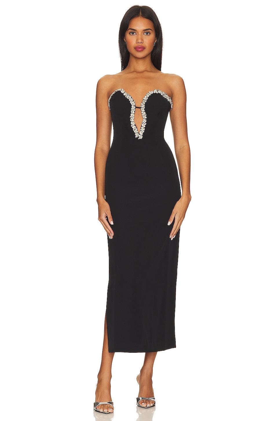eleni diamante midi dress