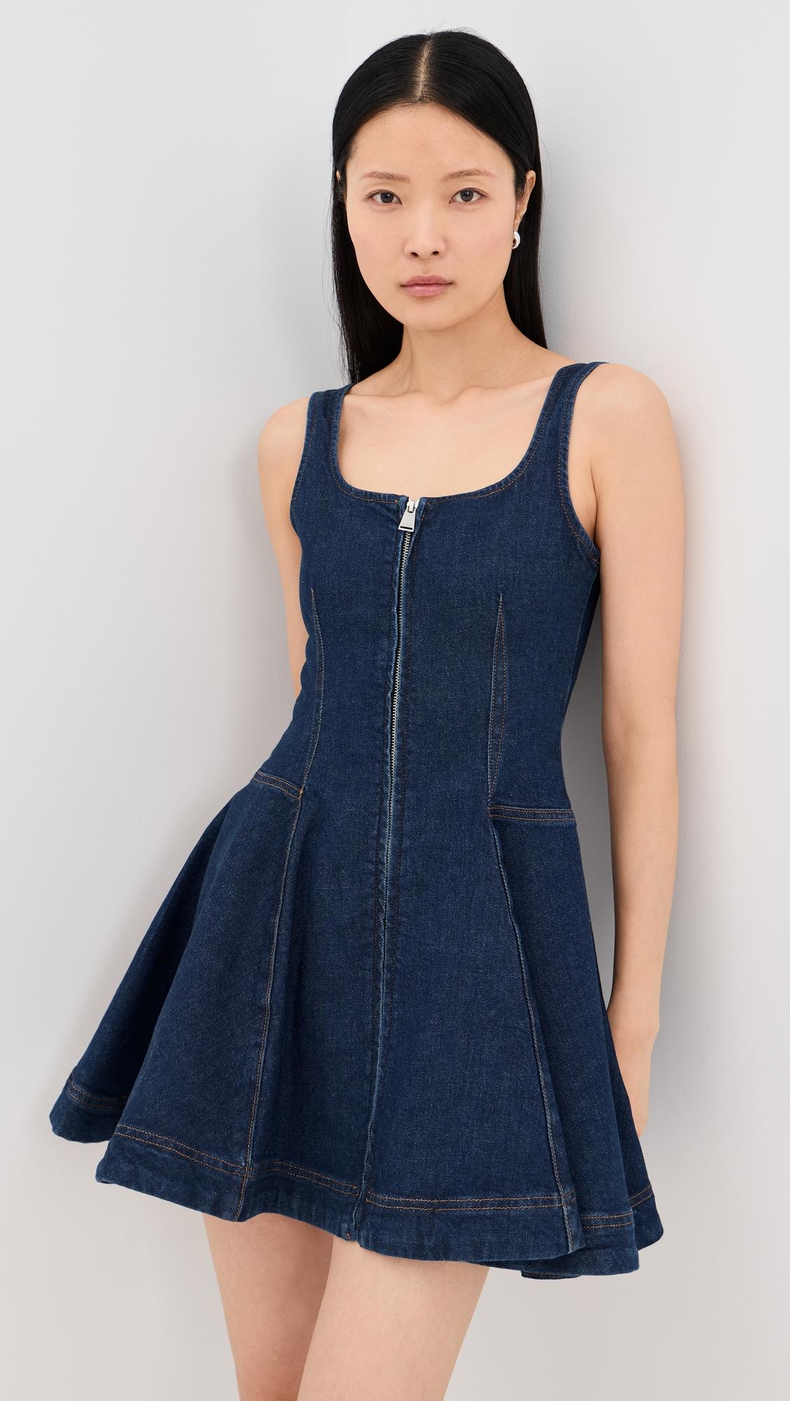 eleodra denim mini dress