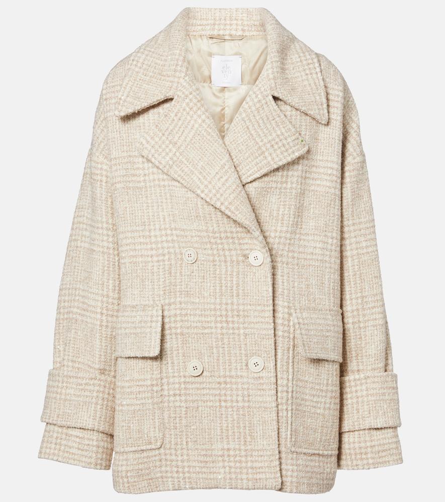 eleventy checked wool and alpaca